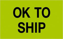 Tape Logic - 2" Long, Fluorescent Green Paper Shipping Label - For Multi-Use - Exact Tooling