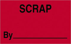 Tape Logic - 2" Long, Fluorescent Red Paper Shipping Label - For Multi-Use - Exact Tooling