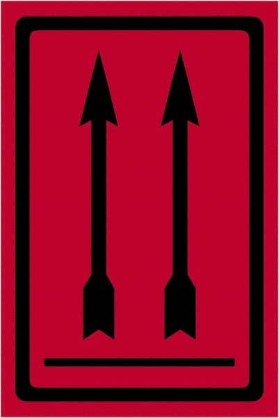 Tape Logic - 6" Long, Fluorescent Red Paper Shipping Label - For Multi-Use - Exact Tooling