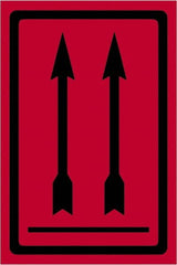 Tape Logic - 6" Long, Fluorescent Red Paper Shipping Label - For Multi-Use - Exact Tooling