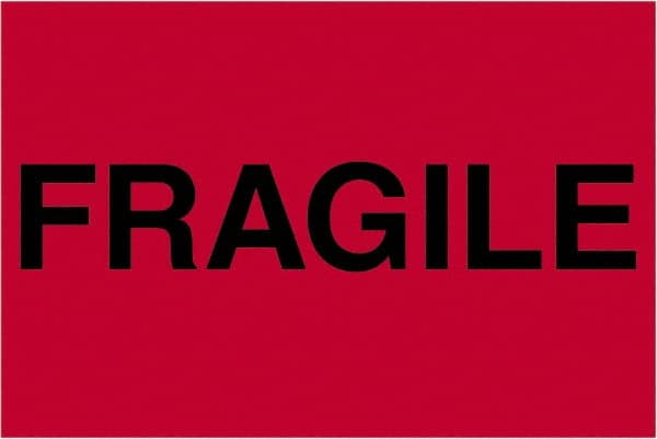 Tape Logic - 3" Long, Fluorescent Red Paper Shipping Label - For Multi-Use - Exact Tooling