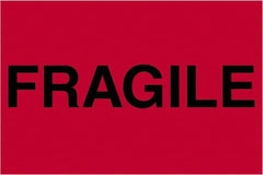 Tape Logic - 3" Long, Fluorescent Red Paper Shipping Label - For Multi-Use - Exact Tooling