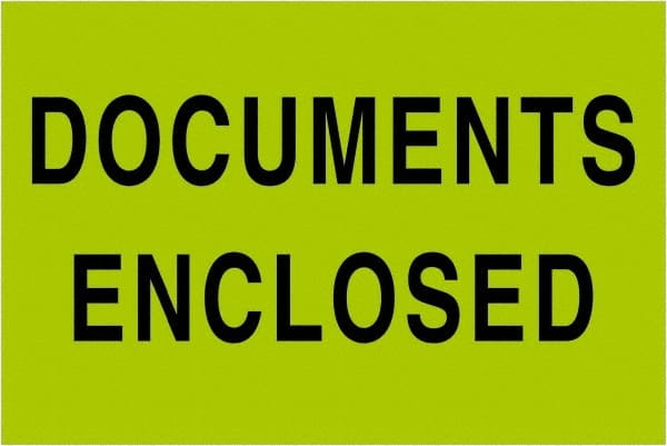 Tape Logic - 3" Long, Fluorescent Green Paper Shipping Label - For Multi-Use - Exact Tooling