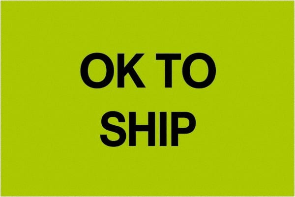 Tape Logic - 3" Long, Fluorescent Green Paper Inventory Labels - For Multi-Use - Exact Tooling