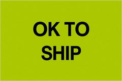 Tape Logic - 3" Long, Fluorescent Green Paper Inventory Labels - For Multi-Use - Exact Tooling