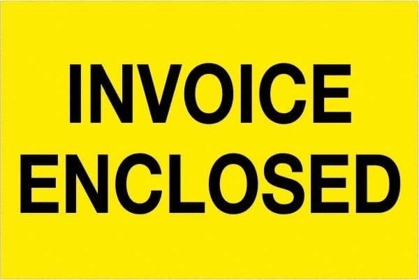 Tape Logic - 3" Long, Fluorescent Yellow Paper Shipping Label - For Multi-Use - Exact Tooling