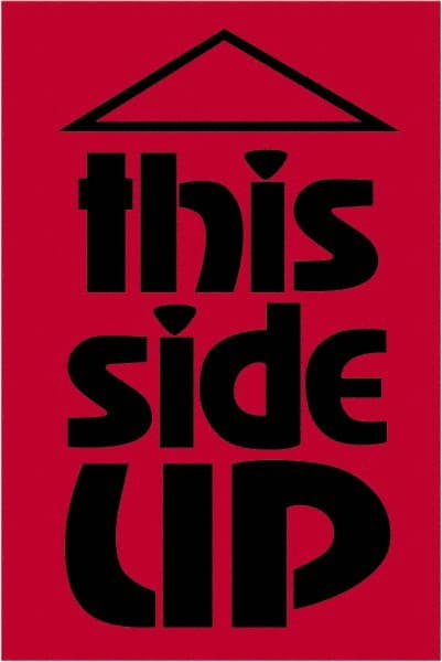 Tape Logic - 3" Long, Fluorescent Red Paper Shipping Label - For Multi-Use - Exact Tooling