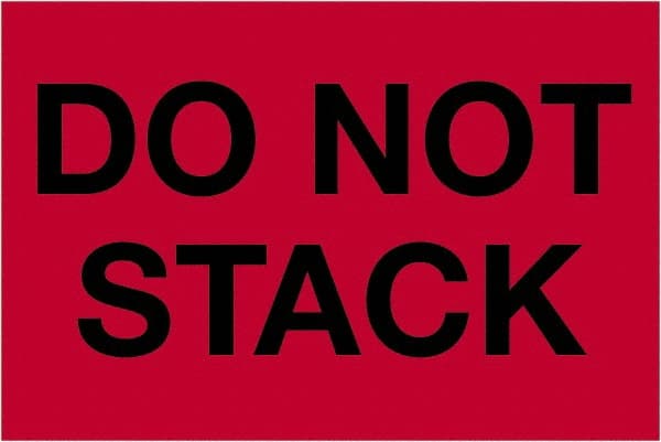 Tape Logic - 3" Long, Fluorescent Red Paper Shipping Label - For Multi-Use - Exact Tooling