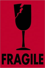 Tape Logic - 3" Long, Fluorescent Red Paper Shipping Label - For Multi-Use - Exact Tooling