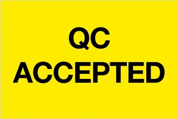 Tape Logic - 3" Long, Fluorescent Yellow Paper Inventory Labels - For Multi-Use - Exact Tooling