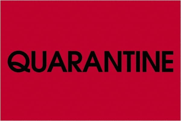 Tape Logic - 3" Long, Fluorescent Red Paper Inventory Labels - For Multi-Use - Exact Tooling