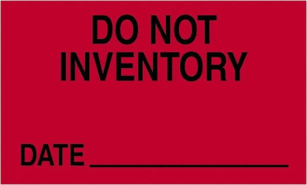 Tape Logic - 5" Long, Fluorescent Red Paper Shipping Label - For Multi-Use - Exact Tooling