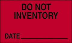 Tape Logic - 5" Long, Fluorescent Red Paper Shipping Label - For Multi-Use - Exact Tooling