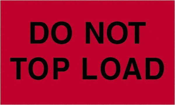 Tape Logic - 5" Long, Fluorescent Red Paper Shipping Label - For Multi-Use - Exact Tooling