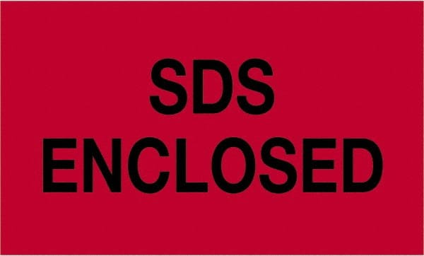 Tape Logic - 5" Long, Fluorescent Red Paper Shipping Label - For Multi-Use - Exact Tooling