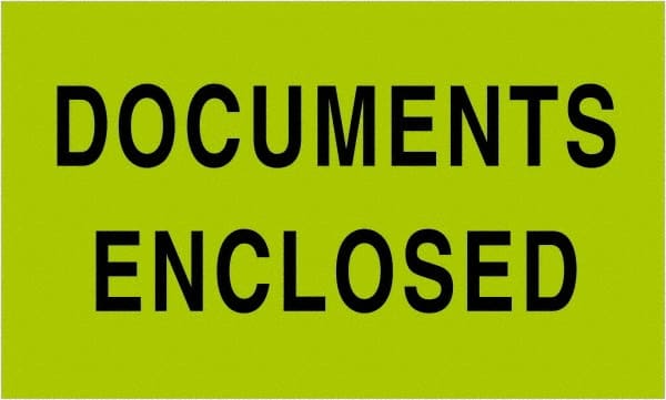 Tape Logic - 5" Long, Fluorescent Green Paper Shipping Label - For Multi-Use - Exact Tooling