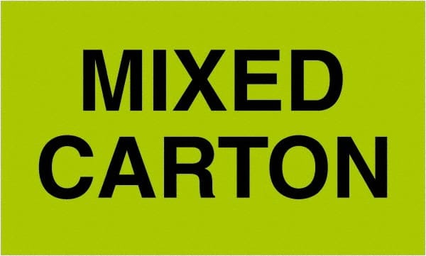 Tape Logic - 5" Long, Fluorescent Green Paper Shipping Label - For Multi-Use - Exact Tooling