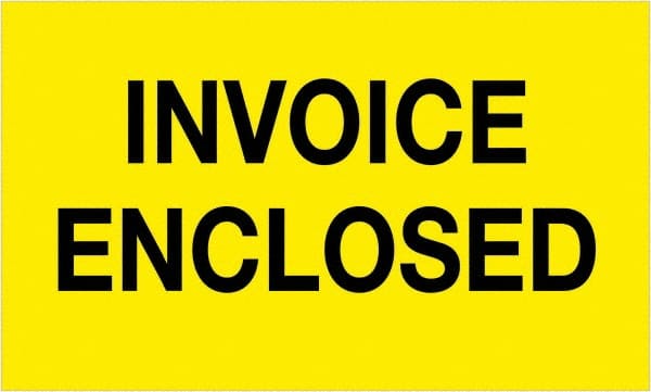 Tape Logic - 5" Long, Fluorescent Yellow Paper Shipping Label - For Multi-Use - Exact Tooling