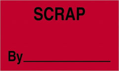 Tape Logic - 5" Long, Fluorescent Red Paper Shipping Label - For Multi-Use - Exact Tooling