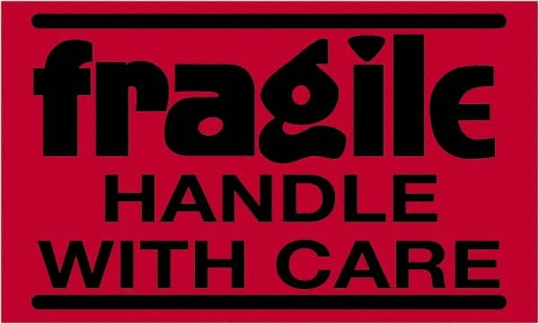 Tape Logic - 5" Long, Fluorescent Red Paper Shipping Label - For Multi-Use - Exact Tooling