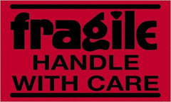 Tape Logic - 5" Long, Fluorescent Red Paper Shipping Label - For Multi-Use - Exact Tooling