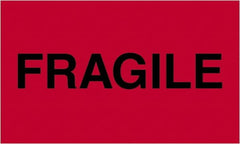 Tape Logic - 5" Long, Fluorescent Red Paper Shipping Label - For Multi-Use - Exact Tooling