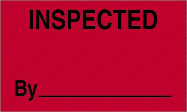 Tape Logic - 5" Long, Fluorescent Red Paper Shipping Label - For Multi-Use - Exact Tooling