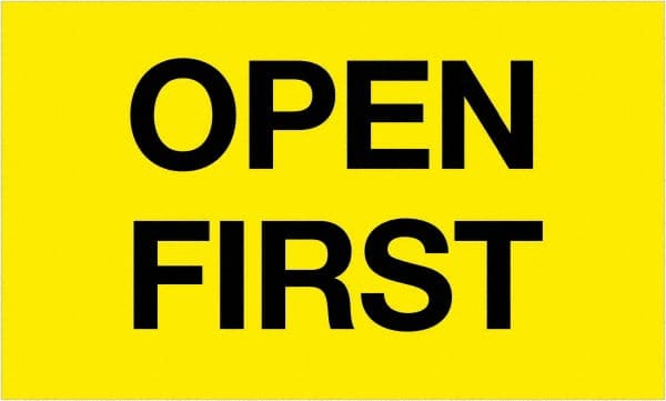 Tape Logic - 5" Long, Fluorescent Yellow Paper Shipping Label - For Multi-Use - Exact Tooling