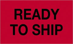 Tape Logic - 5" Long, Fluorescent Red Paper Shipping Label - For Multi-Use - Exact Tooling