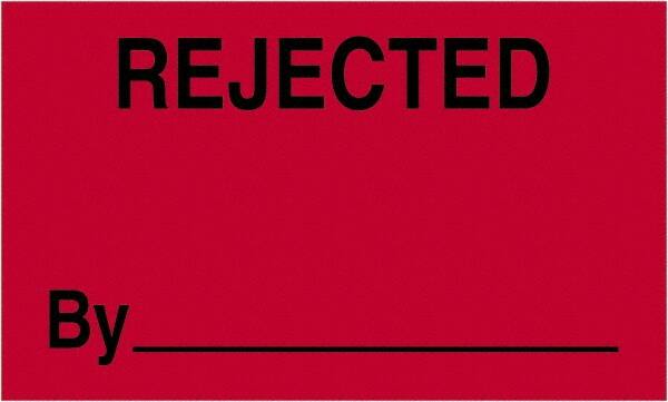 Tape Logic - 5" Long, Fluorescent Red Paper Shipping Label - For Multi-Use - Exact Tooling