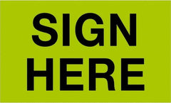 Tape Logic - 5" Long, Fluorescent Green Paper Shipping Label - For Multi-Use - Exact Tooling