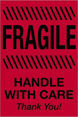 Tape Logic - 6" Long, Fluorescent Red Paper Shipping Label - For Multi-Use - Exact Tooling