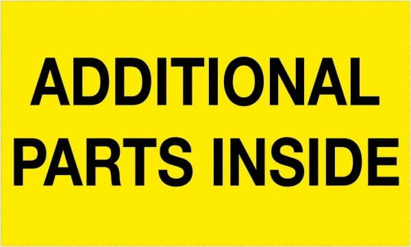 Tape Logic - 5" Long, Fluorescent Yellow Paper Shipping Label - For Multi-Use - Exact Tooling