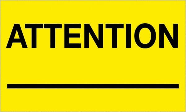 Tape Logic - 5" Long, Fluorescent Yellow Paper Shipping Label - For Multi-Use - Exact Tooling