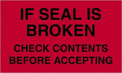 Tape Logic - 5" Long, Fluorescent Red Paper Shipping Label - For Multi-Use - Exact Tooling