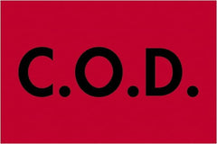 Tape Logic - 3" Long, Fluorescent Red Paper Shipping Label - For Multi-Use - Exact Tooling