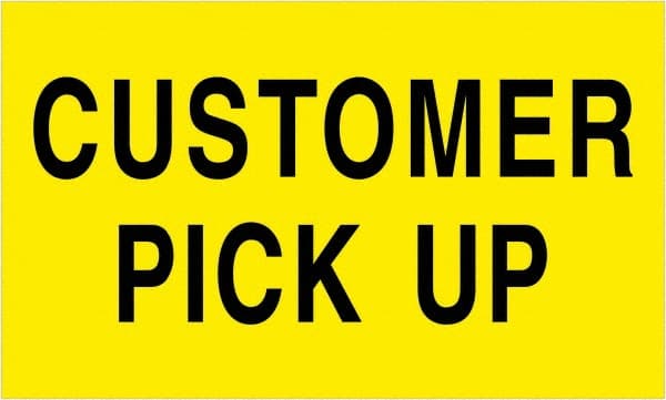 Tape Logic - 5" Long, Fluorescent Yellow Paper Shipping Label - For Multi-Use - Exact Tooling