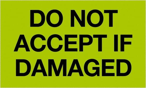 Tape Logic - 5" Long, Fluorescent Green Paper Shipping Label - For Multi-Use - Exact Tooling