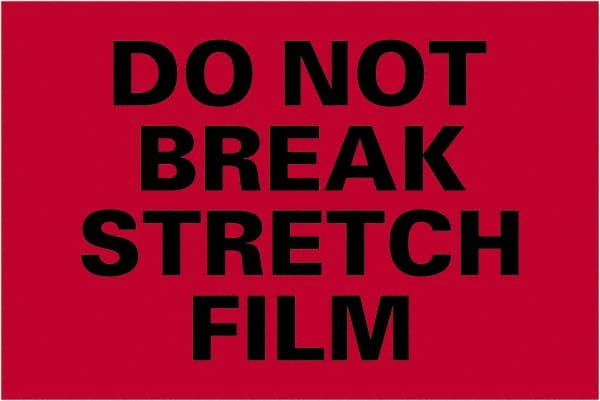 Tape Logic - 6" Long, Fluorescent Red Paper Shipping Label - For Multi-Use - Exact Tooling