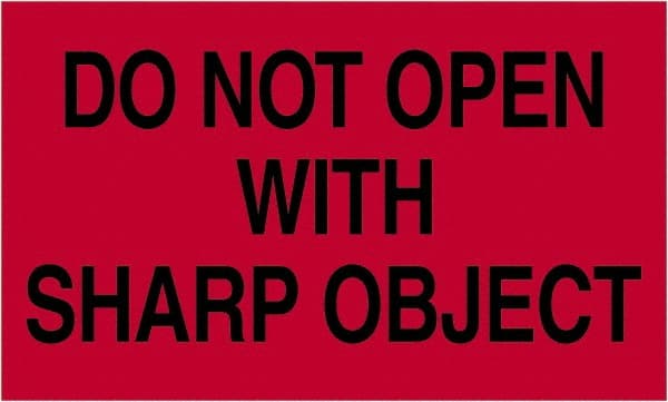 Tape Logic - 5" Long, Fluorescent Red Paper Shipping Label - For Multi-Use - Exact Tooling