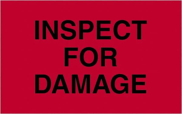 Tape Logic - 2" Long, Fluorescent Red Paper Shipping Label - For Multi-Use - Exact Tooling