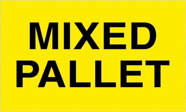 Tape Logic - 5" Long, Fluorescent Yellow Paper Shipping Label - For Multi-Use - Exact Tooling