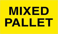 Tape Logic - 5" Long, Fluorescent Yellow Paper Shipping Label - For Multi-Use - Exact Tooling