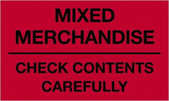 Tape Logic - 5" Long, Fluorescent Red Paper Shipping Label - For Multi-Use - Exact Tooling