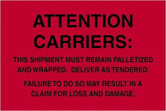 Tape Logic - 6" Long, Fluorescent Red Paper Shipping Label - For Multi-Use - Exact Tooling