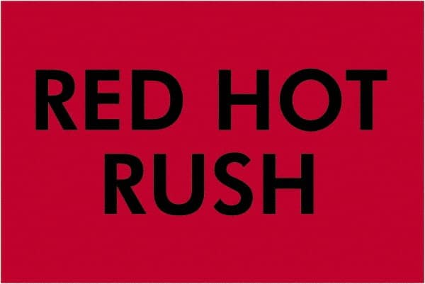 Tape Logic - 3" Long, Fluorescent Red Paper Shipping Label - For Multi-Use - Exact Tooling