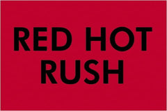 Tape Logic - 3" Long, Fluorescent Red Paper Shipping Label - For Multi-Use - Exact Tooling