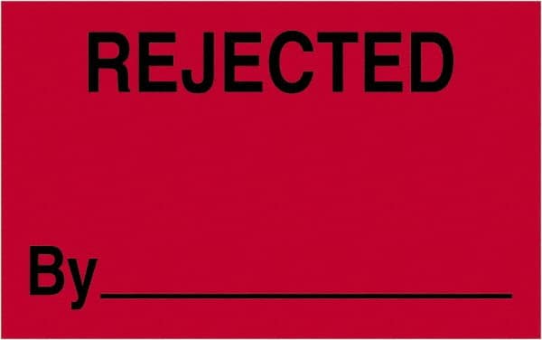 Tape Logic - 2" Long, Fluorescent Red Paper Shipping Label - For Multi-Use - Exact Tooling