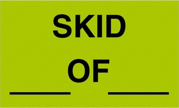 Tape Logic - 5" Long, Fluorescent Green Paper Shipping Label - For Multi-Use - Exact Tooling