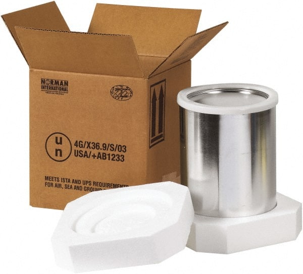 Made in USA - 8-1/2" Long x 8-1/2" Wide x 9-3/8" High Shipper Kit - Each - Exact Tooling